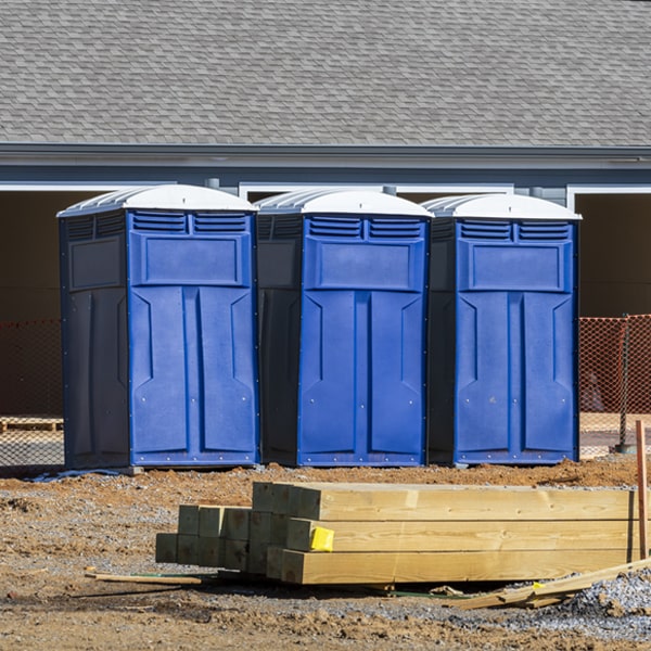 are there any restrictions on what items can be disposed of in the portable toilets in Suttons Bay